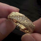 Jorrio handmade gold eternity breaker vintage finish men's ring