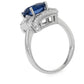 Jorrio Handmade Luxury Sapphire Oval CZ Vintage Men's Ring