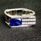 Jorrio handmade vintage luxe royal bluefire bold men’s ring