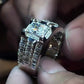 Jorrio Handmade Iced Out Moissanite Men's Luxury Statement Ring