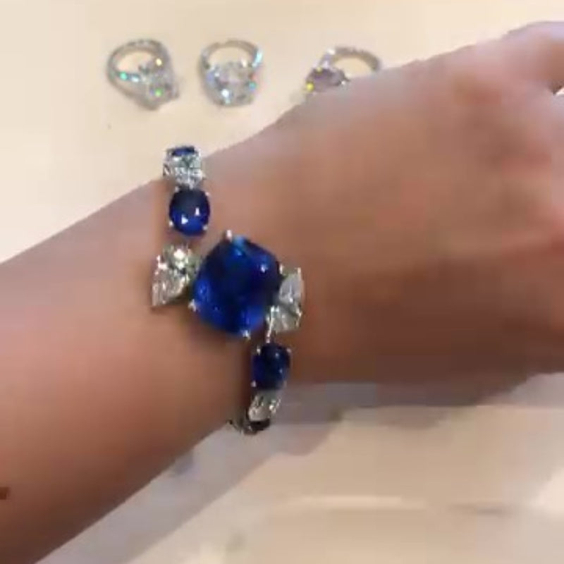 Jorrio  handmade glamour geometry celestial sparkle bracelet