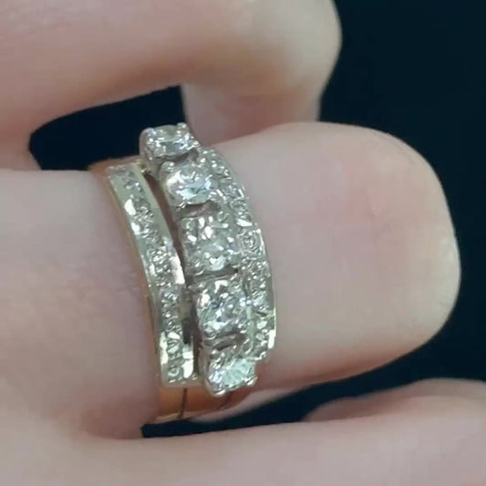 Jorrio handmade timeless sparkle round cut vintage-inspired men's ring