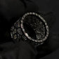 Jorrio handmade unconventional random irregular polygon broken mirror men's ring