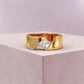 Jorrio Handmade 1CT Princess Cut Moissanite Geometric Wedding Men's Ring