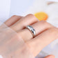 Jorrio handmade 0.11ct elegant and captivating star-adorned moissanite sterling silver ring