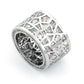 Jorrio handmade unconventional random irregular polygon broken mirror sterling silver ring