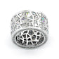 Jorrio handmade unconventional random irregular polygon broken mirror sterling silver ring