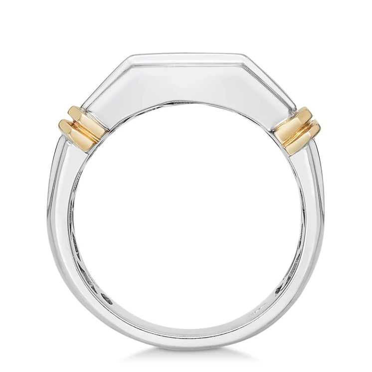 Jorrio handmade fashion round cut statement men’s ring