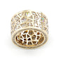 Jorrio handmade unconventional random irregular polygon broken mirror sterling silver ring