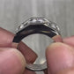 Jorrio Handmade Classic Modern Triple Round Moissanite Men's Ring
