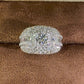 Jorrio Handmade Ultimate Luxury Masculine Sparkle Round Cut Moissanite Full Pave Halo Men's Ring
