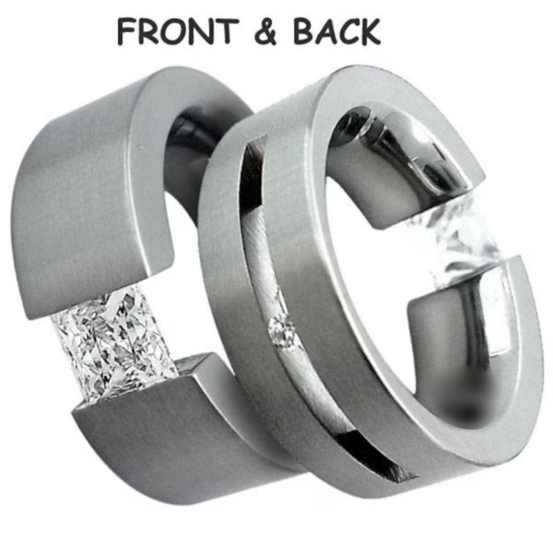 Jorrio Handmade Minimalist Princess Cut Men’s Ring