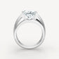 Jorrio Handmade Moissanite Princess Cut Classic Anniversary Men's Ring