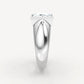 Jorrio Handmade Moissanite Princess Cut Classic Anniversary Men's Ring