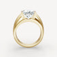 Jorrio Handmade Moissanite Princess Cut Classic Anniversary Men's Ring