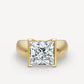 Jorrio Handmade Moissanite Princess Cut Classic Anniversary Men's Ring