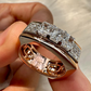 Jorrio Handmade 1.75 ct Radiant & Round Cut Moissanite Men's Wedding Band Ring