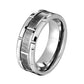 Jorrio handmade gold simple style trendy tungsten steel wedding men's band