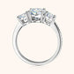 Jorrio handmade 3ct round cut Moissanite sterling silver wedding engagement ring