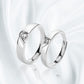 Jorrio Handmade Together Forever Sterling Silver Adjustable Couple Rings