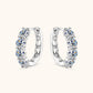 Jorrio  handmade 2.4ct round cut vintage Moissanite sterling silver earrings