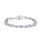 Jorrio handmade marquise cut classic sterling silver diamond bracelet