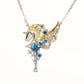 Jorrio handmade fantasy unicorn sterling silver necklace