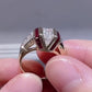 Jorrio Handmade Art Deco Skyscraper Inspired Ruby & CZ Gold Plated Vintage Statement Men's Ring