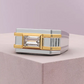 Jorrio Handmade Art Deco Two‑Tone Baguette Cut Men’s Wedding Band Ring