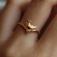 Jorrio crowned little bird chic sterling silver ring