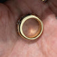 Jorrio handmade brilliant round & cushion cut gold men's band ring