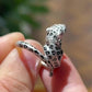 Jorrio Handmade Leopard  Wrap Statement Fashion Ring