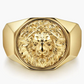 Jorrio handmade lion head high polished finish men’s ring