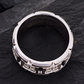 Jorrio Handmade Round Brilliant CZ Cluster Satin-Finished Men's Wedding Band Ring