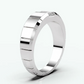 Jorrio Handmade Sleek & Modern Ice Cube Emerald Solitaire Moissanite Men's Ring
