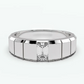 Jorrio Handmade Sleek & Modern Ice Cube Emerald Solitaire Moissanite Men's Ring