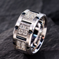 Jorrio Handmade Round Brilliant CZ Cluster Satin-Finished Men's Wedding Band Ring