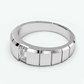 Jorrio Handmade Sleek & Modern Ice Cube Emerald Solitaire Moissanite Men's Ring