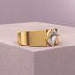 Jorrio Handmade Minimalist Emerald-cut Solitaire Men's Ring