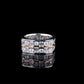 Jorrio Handmade Solid Round & Emerald Cut CZ Ring