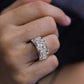 Jorrio Handmade Moissanite Princess Cut Unique Men's Wedding Ring