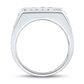 Jorrio Handmade Sapphire Princess Cut Premium Modern Design Men's Ring