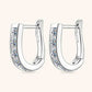 Jorrio handmade 1ct round cut fashion moissanite sterling silver earrings