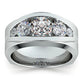 Jorrio handmade timeless gold round cut D-color moissanite men's ring
