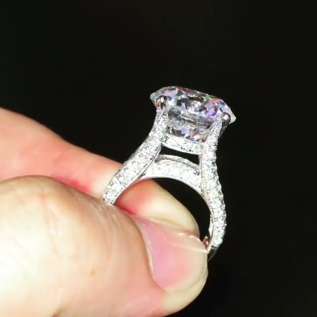 Jarrio Rings Jorrio handemade 10ct round cut vintage sterling silver engagement rin ...