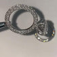 Jorrio handmade pear cut created diamond wedding ring sterling silver bridal set