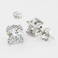 Jorrio Classic 2ct round cut Sterling Silver Stud Earrings