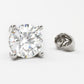 Jorrio Classic 2ct round cut Sterling Silver Stud Earrings