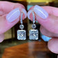 Jorrio Brilliant  Ice Flower Diamond Sterling Silver Earrings