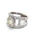 Jorrio handmade vintage round cut sterling silver engagement ring wedding ring